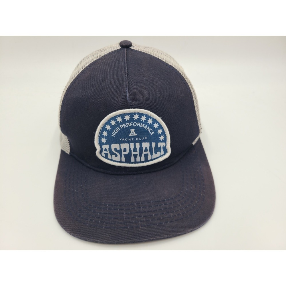 Asphalt High Performance Yacht Club Mesh Trucker Snapback Hat Cap Men Women Blue